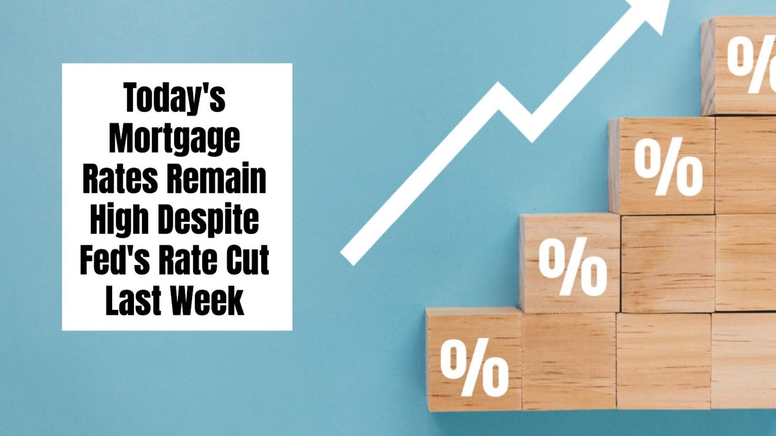 Today's Mortgage Rates Remain High Despite Fed's Rate Cut Last Week